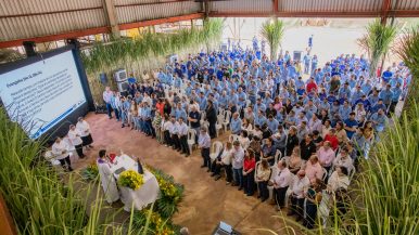 Missa em ação de graças pelo início da safra 2026 na Usina Caeté Unidade Paulicéia