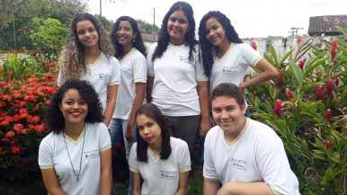 Bruna Camilo (Desenvolvimento de Sistemas); Isa Araújo (Química); Letícia Câmara (Guia de Turismo); Yasmim dos Santos (Meio Ambiente); Ana Luísa da Silva (Química); Tauany Oliveira (Meio Ambiente) e João Pedro Rocha (Desenvolvimento de Sistemas).